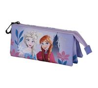 Frozen 2 Dear-Estuche Portatodo Triple, Lila, 23 x 11 cm