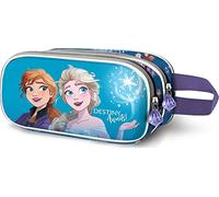 Frozen 2 Destiny-Estuche Portatodo 3D Doble, Azul, 22 x 9.5 cm