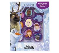 Frozen 2. Historias animadas: Incluye un libro y figuritas con ventosa