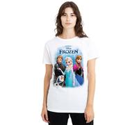 Frozen Camiseta de Elsa Anna Kristoff Olaf Diseño Póster para Mujer (TV25115)