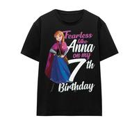 Frozen Camiseta Fearless Like Anna 7 Cumpleaños para Adultos Unisex (TV17135)
