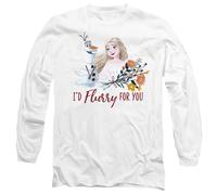 Frozen Camiseta I'd Flurry For You de Elsa y Olaf Día de San Valentín (TV14820)