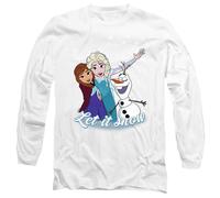 Frozen - Camiseta Let It Snow de Elsa Anna Olaf para Adultos Unisex