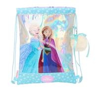 FROZEN COOL DAYS - Mochila Saco Plano Junior, Mochila, Ideal para Niños de Diferentes Edades, Cómoda y Versátil, Calidad y Resistencia, 26x34 cm, Color Violeta/celeste
