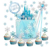 Frozen - Decoración para tarta de cumpleaños de 4 años, diseño de Frozen