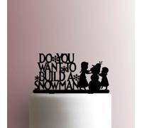 Frozen ? Do You Want To Build A Snowman - Decoración acrílica para tartas de 5 pulgadas de ancho/rosa
