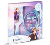 Frozen - Elsa - Kit de Accesorios para el Cabello - Cepillo Pello - Diadema Princesa Disney -Disfraz de Princesa - Juguetes Frozen - Idea de Regalos Originales Disney par Niña