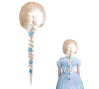 Frozen Elsa Peluca Eluca Rapunzel Niña Frozen Cosplay Costume Elsa Peluca De Trenza Para Disfraz Peluca De Pelo Largo Para Mujer Peluca De Anime Aplicable Fiesta Halloween, Bar, Cosplay De Concierto