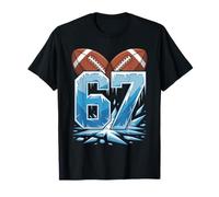 Frozen Football 67 Winter Sports Number Ice Style Camiseta