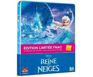 Frozen France FNAC Limited Exclusive Blu-Ray 3D + 2D Steelbook Edition + 70 Pages Book Region Free