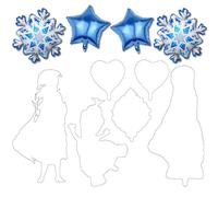 Frozen Globos princesa, 10 Piezas Decoración Frozen Cumpleaños princesa, Globos de Copo de Nieve, Cumpleaños Globos para niños, Decoración de cumpleaños para niñas, para Fiesta y Cumpleaños