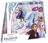 Frozen II 680722 - Juego de manualidades con diamantes (tarjetas 3D de Anna & ELSA y Olaf con hermosas piedras brillantes, regalo para niños, multicolor) , color/modelo surtido