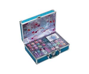 Frozen in Time Beauty Travel - Neceser Frozen II, Set de Maquillaje para Niñas - Maquillaje Frozen - Selección de Productos Seguros en un Maletín de Maquillaje Reutilizable