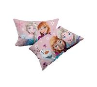 Frozen - Juego de 2 Fundas de Almohada de algodón, 2 Unidades, 100% algodón, 50 x 80 cm, Cierre de sobre