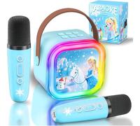 Frozen Juguetes para niñas, regalos de cumpleaños, juguetes de princesa, máquina de karaoke, 2 micrófonos, juguetes de cumpleaños para niñas de 3, 4, 5, 6, 7, 8 años, regalos para niñas de 3, 4, 5, 6