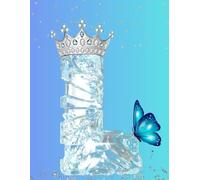 Frozen Letter L Notebook - Ice Queen Edition: Sparkling royal journal with 120 lined pages