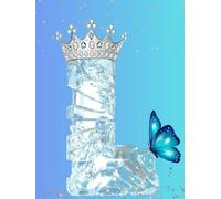 Frozen Letter L Notebook - Ice Queen Edition: Sparkling royal journal with 120 lined pages