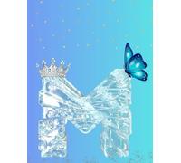 Frozen Letter M Notebook - Ice Queen Edition: Magical journal with 120 lined pages