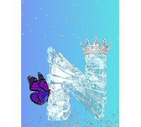 Frozen Letter N Notebook - Ice Queen Edition: Magical journal for dreams, notes, and everyday sparkle.