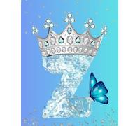 Frozen Letter Z Notebook - Ice Queen Edition: Regal lined journal with 120 pages - icy monogram & royal flair
