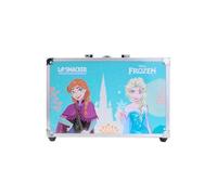 Lip Smacker Frozen Traincase, Maletín De Maquillaje Frozen Para Niñas, 40+ Piezas de Maquillaje para Rostro, Labios y Uñas con Accesorios de Belleza para Cabello y Maquillaje Incluidos