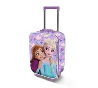 Disney Frozen 2 Beauty-Maleta Trolley Soft 3D, Lila, 17 x 33 x 52 cm, Capacidad 26 L