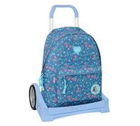 FROZEN - Mochila Escolar 775, Espalda Ergonómica, con Carro Safta Evolution, Ideal para Niños de Diferentes Edades, Cómoda y Versátil, Calidad y Resistencia, 31x13x43 cm