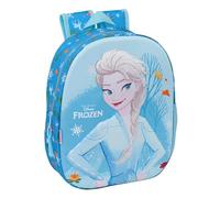 FROZEN - Mochila Escolar, con Diseño 3D, Ideal para Niños de Diferentes Edades, Cómoda y Versátil, Calidad y Resistencia, 27x10x33 cm