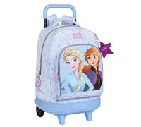FROZEN - Mochila Grande con Ruedas, Compacta, Extraíble, Ideal para Niños de Diferentes Edades, Cómoda y Versátil, Calidad y Resistencia, 33x22x45 cm, Color Lila
