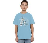 Frozen Olaf and Bruni The Fire Spirit Are Cool as Ice Unisex Kids T Shirt Camiseta, Azul Claro, 12-13 años para Niños