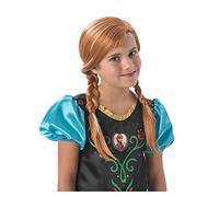 Frozen - Peluca de Anna con trenzas para niña, Talla única infantil (Rubie's 36172)