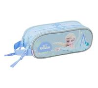 FROZEN - Portatodo Doble Niño, Estuche Infantil, Estuche Niño, Ideal para Niños en Edad Escolar, Cómodo y Versátil, Calidad y Resistencia, 21x6x8 cm