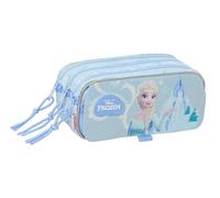 FROZEN - Portatodo Triple Big, Estuche Infantil, Estuche Niño, Ideal para Niños en Edad Escolar, Cómodo y Versátil, Calidad y Resistencia, 21.5x8x10 cm