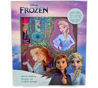 Frozen Set Maquillaje Infantil, Contiene: Brillo Labial, Bálsamo Labial, Esmalte de Uñas y Espejo decorado