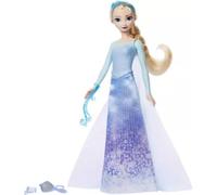 Mattel Disney Frozen Spin & Reveal Elsa Conjunto de muñeca de moda, con 11 sorpresas, incluidos 5 accesorios, 5 pegatinas y una escena de juego, inspirado en la película de Disney, JBG59