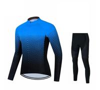 FRSGFCV Maillot de Ciclismo térmico y Cortavientos para Hombre de Talla Grande, Transpirable, Que Absorbe la Humedad, elástico y cómodo, para MTB y Carretera (Size:3XL,Color:O)