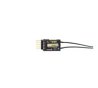 FrSky Archer Plus GR6 2.4GHz 6CH Receptor con antiinterferencias mejoradas, acceso inteligente/ACCST D16, caja negra, variómetro mejorado, antenas duales, SBUS/F.Bus, actualización OTA para