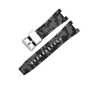 FRSWEQY Correas de goma GST-W300/GST-S110/S100G/GST-W110/W100G Camuflage brazalete deportivo accesorios de banda de reloj adecuados for Casio Fit for G-Shock(Camouflage black S)