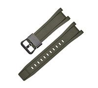 FRSWEQY Correas de goma GST-W300/GST-S110/S100G/GST-W110/W100G Camuflage brazalete deportivo accesorios de banda de reloj adecuados for Casio Fit for G-Shock(Army green B)