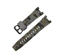 FRSWEQY Correas de goma GST-W300/GST-S110/S100G/GST-W110/W100G Camuflage brazalete deportivo accesorios de banda de reloj adecuados for Casio Fit for G-Shock(Camouflage green B)