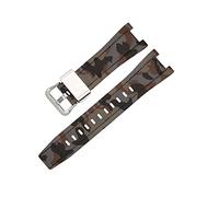 FRSWEQY Correas de goma GST-W300/GST-S110/S100G/GST-W110/W100G Camuflage brazalete deportivo accesorios de banda de reloj adecuados for Casio Fit for G-Shock(Camouflage brown S)
