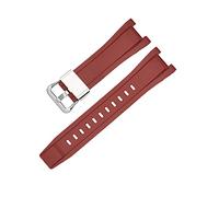 FRSWEQY Correas de goma GST-W300/GST-S110/S100G/GST-W110/W100G Camuflage brazalete deportivo accesorios de banda de reloj adecuados for Casio Fit for G-Shock(Red S)