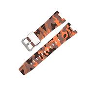 FRSWEQY Correas de goma GST-W300/GST-S110/S100G/GST-W110/W100G Camuflage brazalete deportivo accesorios de banda de reloj adecuados for Casio Fit for G-Shock(Camouflage orange S)