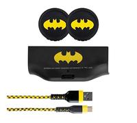 FRTEC - Carga y Juega para Mando BATMAN Edition Compatible con Xbox Series X/S + Grips logo BATMAN, Batería 1000mAh recargable + USB-C 3m colores BATMAN, DC, Licencia Oficial