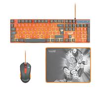 PACK GAMING DRAGON BALL SUPER | TECLADO + RATON + ALFOMBRILLA DBPCPACK