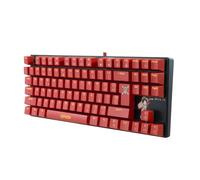 FRTEC - Teclado Mecánico Gaming con Cable TKL, One Piece Luffy, Marrón Táctil, Anti-Ghosting, Compatible con PC, Mac, PS5, Switch, Xbox Series X/S (QWERTY) (Teclado One Piece)
