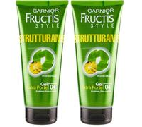 FRUCTIS Gel tubo strutturante 4 extra forte 200 ml. - Gel para el Cabello (Paquete de 2)