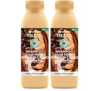 Fructis Hair Food Shampoo Burro di Cacao 350 Ml (Paquete de 2)