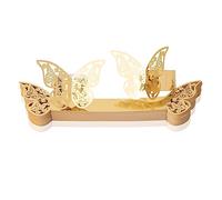 FRUHLING 50 servilleteros 3D mariposa papel servilletero hebilla decoración mesa servilletero para boda, bautizo, comunión, graduación, cumpleaños, Navidad, banquete