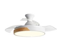 Fruid Ventilador de Techo Blanco con Luz,Control Remoto,Reversible,Temporizador de 1/2/4/8h,Lámpara de Techo LED con Ventilador,Regulable,6 velocidades,Motor Silencioso,3 Colores de Luz